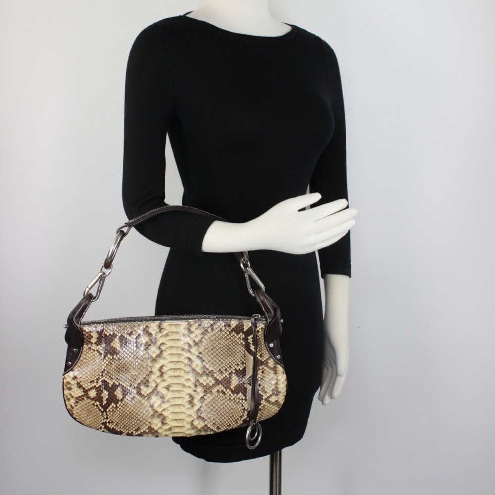 RARE Ruehl Limited Edition Python Snake Hobo Bag E - Picture 4 of 8